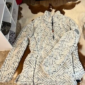 Simply Southern Large Gray Fleece 1/4 Zip Up